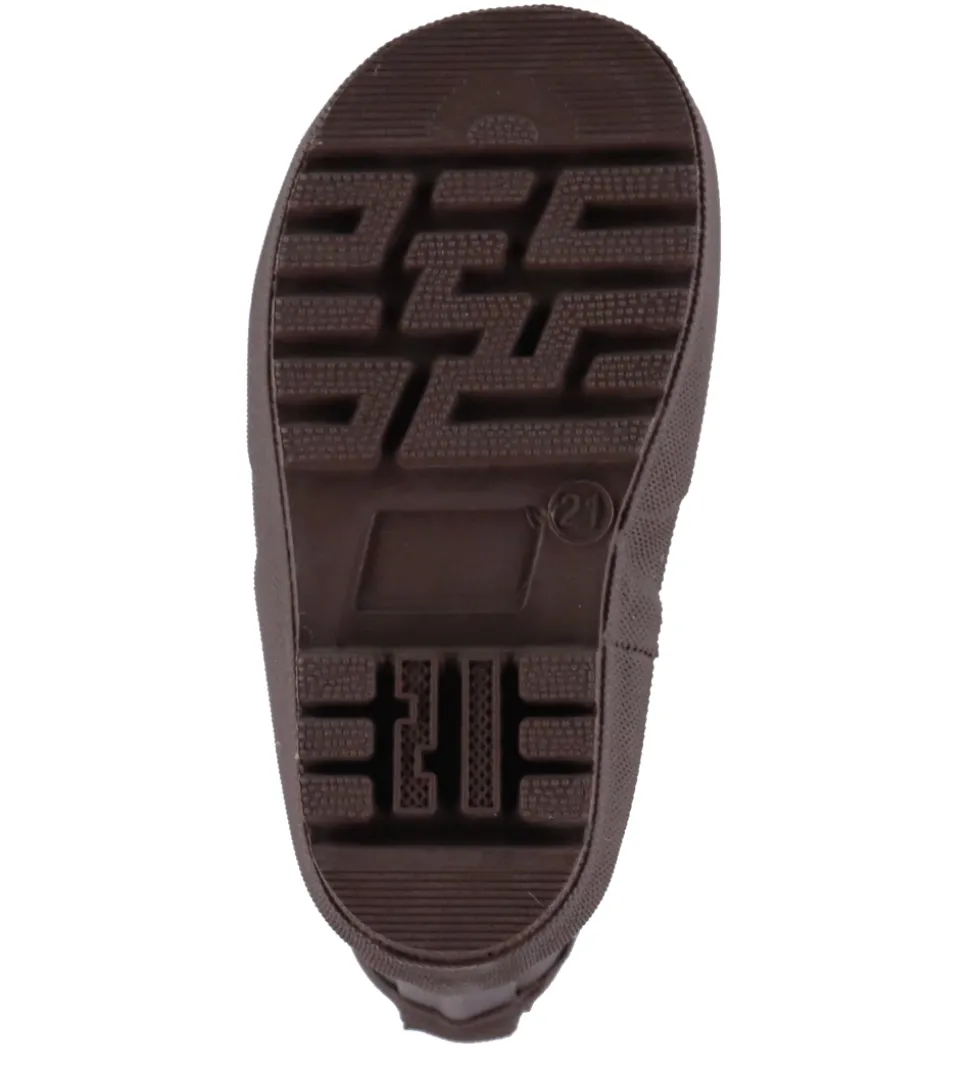 Pom Pom Gummistøver m. For - Ankel - Chocolate