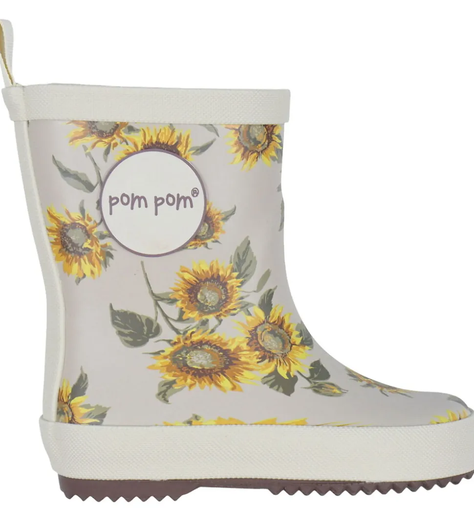 Pom Pom Gummistøvler - Sunflower