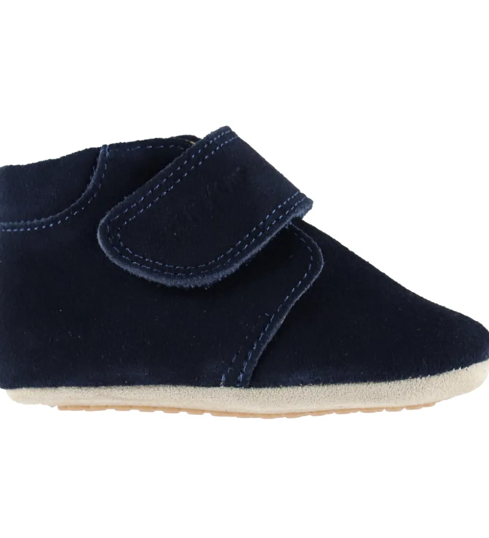 Pom Pom Skindfutter - Beginners Velcro - Navy Suede