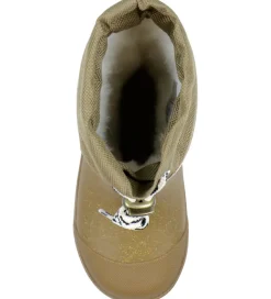 Pom Pom Termostøvler - Gold Glitter