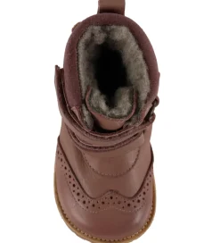 Pom Pom Vinterstøvler - Broque Velcro Boot Tex - Dark Rose