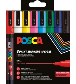 Posca Tuscher - PC-3M - 8 stk. - Multifarvet