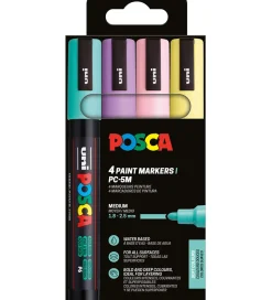 Posca Tuscher - PC-5M - 4 stk. - Afdæmpede farver