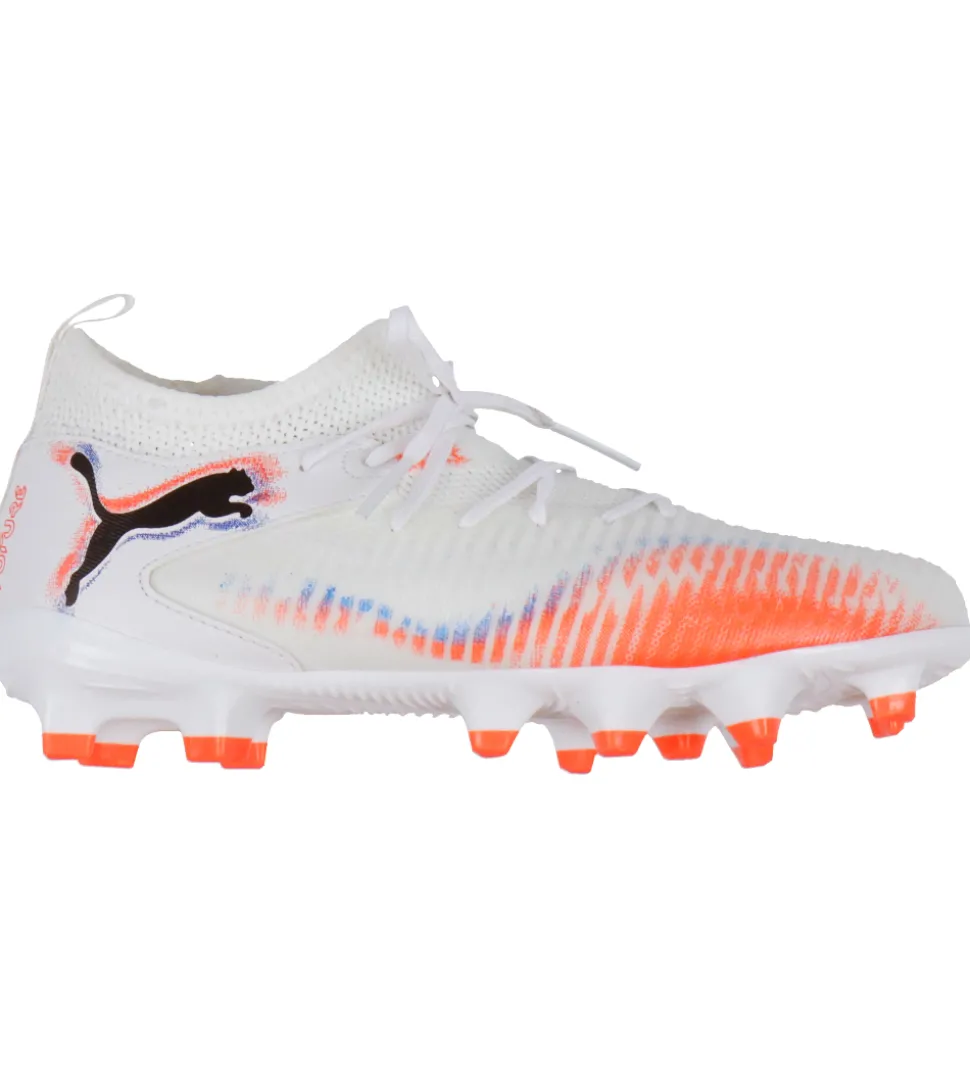 Puma Fodboldstøvler - Future 8 Match FG/AG Jr - White/Puma Black