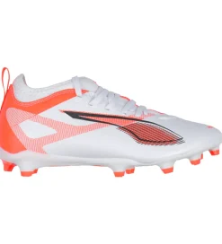 Puma Fodboldstøvler - Ultra 5 Match FG/AG Jr - Hvid/Sort/Glowing