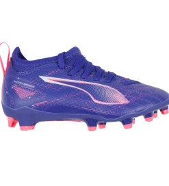 Puma Fodboldstøvler - Ultra 5 Match FG/AG Jr - Lapis Lazuli/Hvid