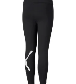 Puma Leggings - Active - Sort m.Hvid Logo