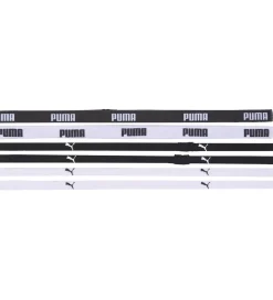 Puma Pandebånd - 6-pak - Hvid/Sort
