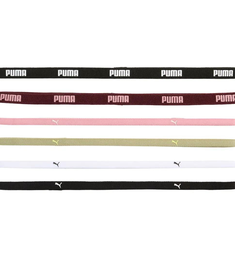 Puma Pandebånd - 6-pak - Ruby Shimmer/Pink/Lux Army