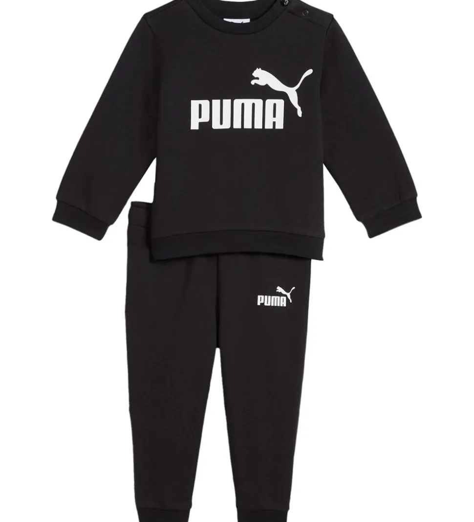 Puma Sweatsæt - Minicats Ess Crew - Sort
