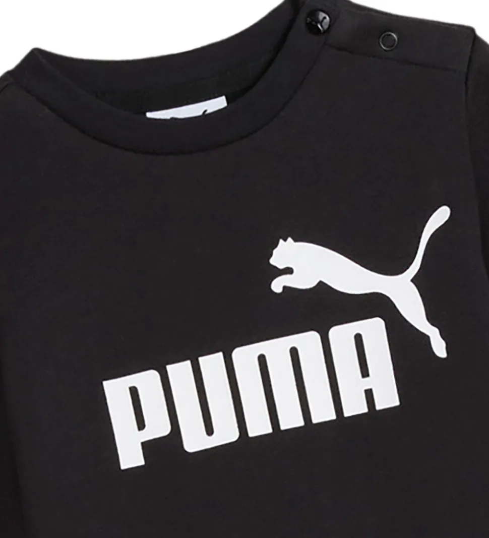Puma Sweatsæt - Minicats Ess Crew - Sort