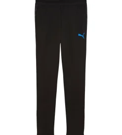 Puma Træningsbukser - Individual Cup - Sort m. Blå