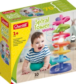 Quercetti Kuglebane - Spiral Tower - Brightball - 10 Dele - 6499