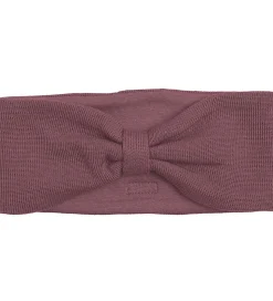 Racing Kids Pandebånd - Uld/Bomuld - Dusty Heather m. Sløjfe