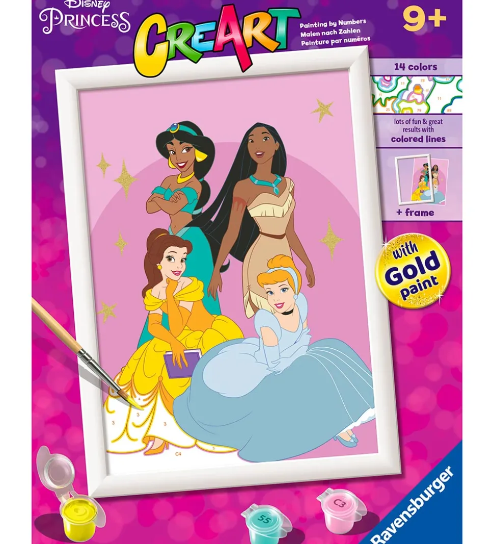 Ravensburger CreArt Malesæt - Disney Princess