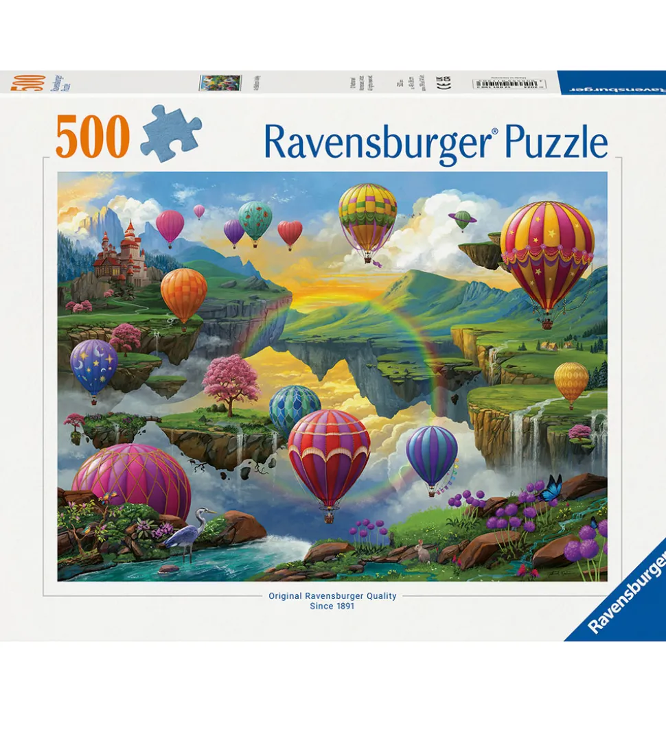 Ravensburger Puslespil - 500 Brikker - Air Balloon Valley