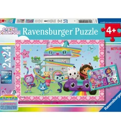 Ravensburger Puslespil - 2x24 Brikker - Gabby's Dollhouse