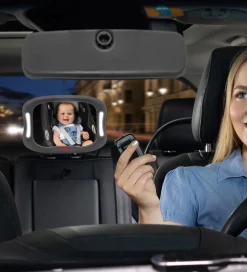 Reer Bilspejl m. Lys