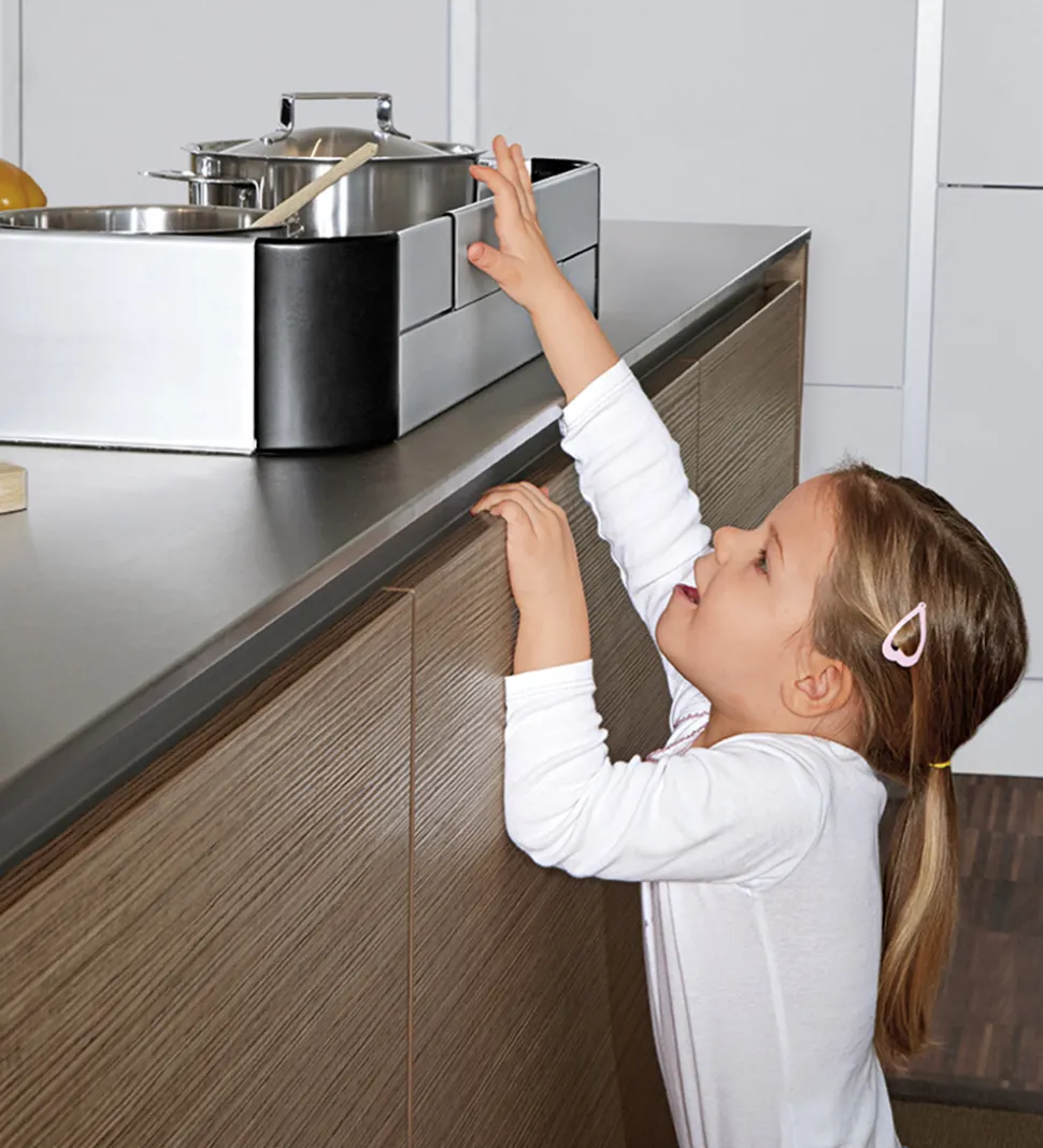 Reer Komfur-beskytter - 57-91x26 cm - Aluminium