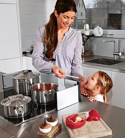 Reer Komfur-beskytter - 57-91x26 cm - Aluminium