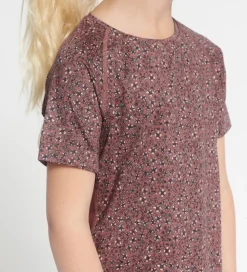 Rethinkit T-shirt - Carla - Rose Brown Flowers