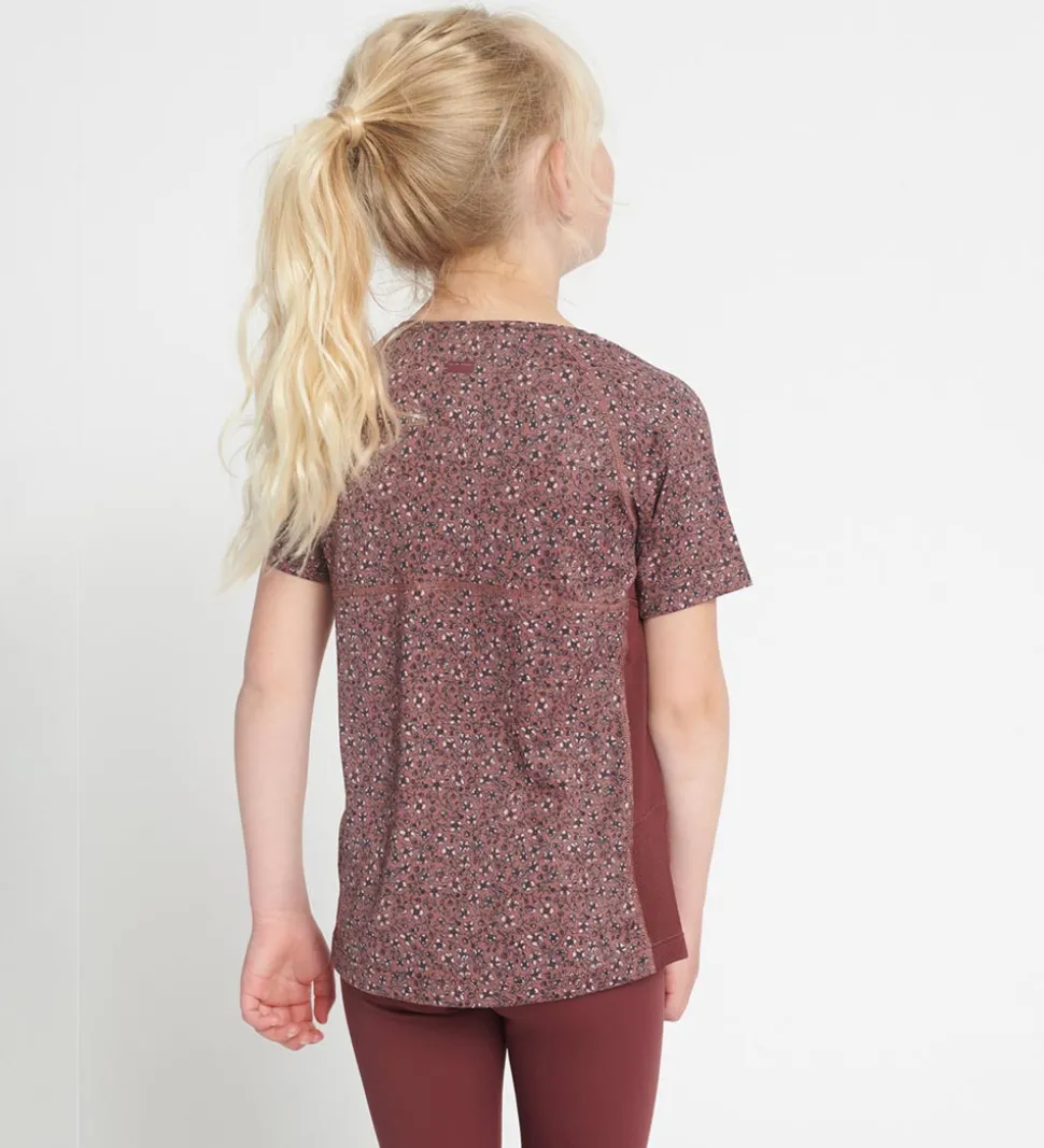Rethinkit T-shirt - Carla - Rose Brown Flowers