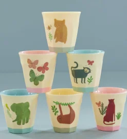 Rice Kopper - Melamin - 6 stk. - 160 ml - Creme/Sweet Jungle