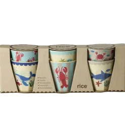 Rice Kopper - Melamin - 6 stk. - 160 ml - Blue Ocean
