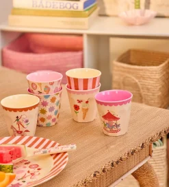 Rice Kopper - Melamin - 6 stk. - 160 ml - Pink Fun Fair