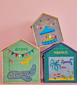 Rice Opbevaringskurve - Raffia - 3 stk. - 40/36/31 cm - Vacation