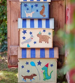 Rice Opbevaringskurve - Raffia - 3 stk. - 52/45/37 cm - Blue Par