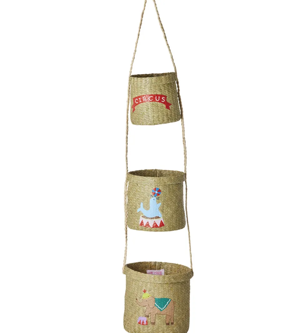 Rice Opbevaringskurve - Raffia - 3 stk. - 83 cm - Circus