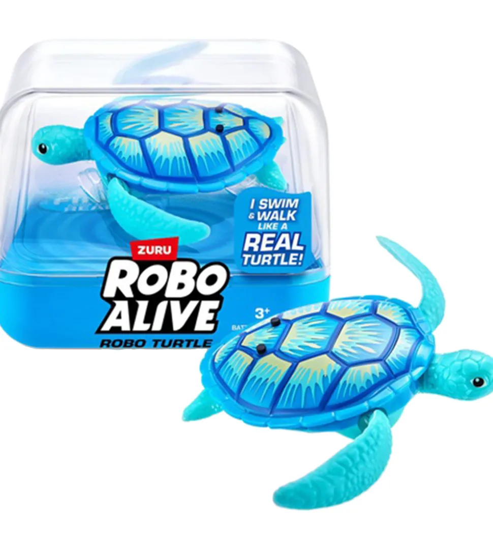 Robo Alive Badelegetøj - Robo Turtle - Blå