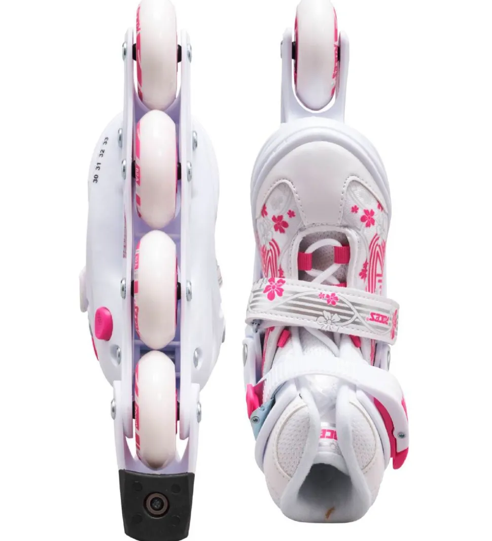 Roces Rulleskøjter - Jokey 3.0 Girl - Hvid/Pink - Inliner