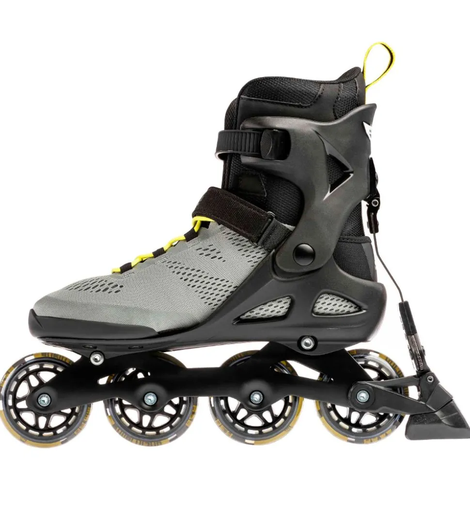 Rollerblade Rulleskøjter - Macroblade - 80 ABT - Silver/Neon Yel