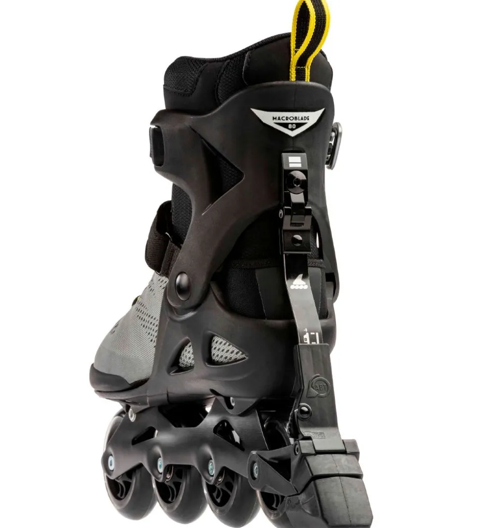 Rollerblade Rulleskøjter - Macroblade - 80 ABT - Silver/Neon Yel
