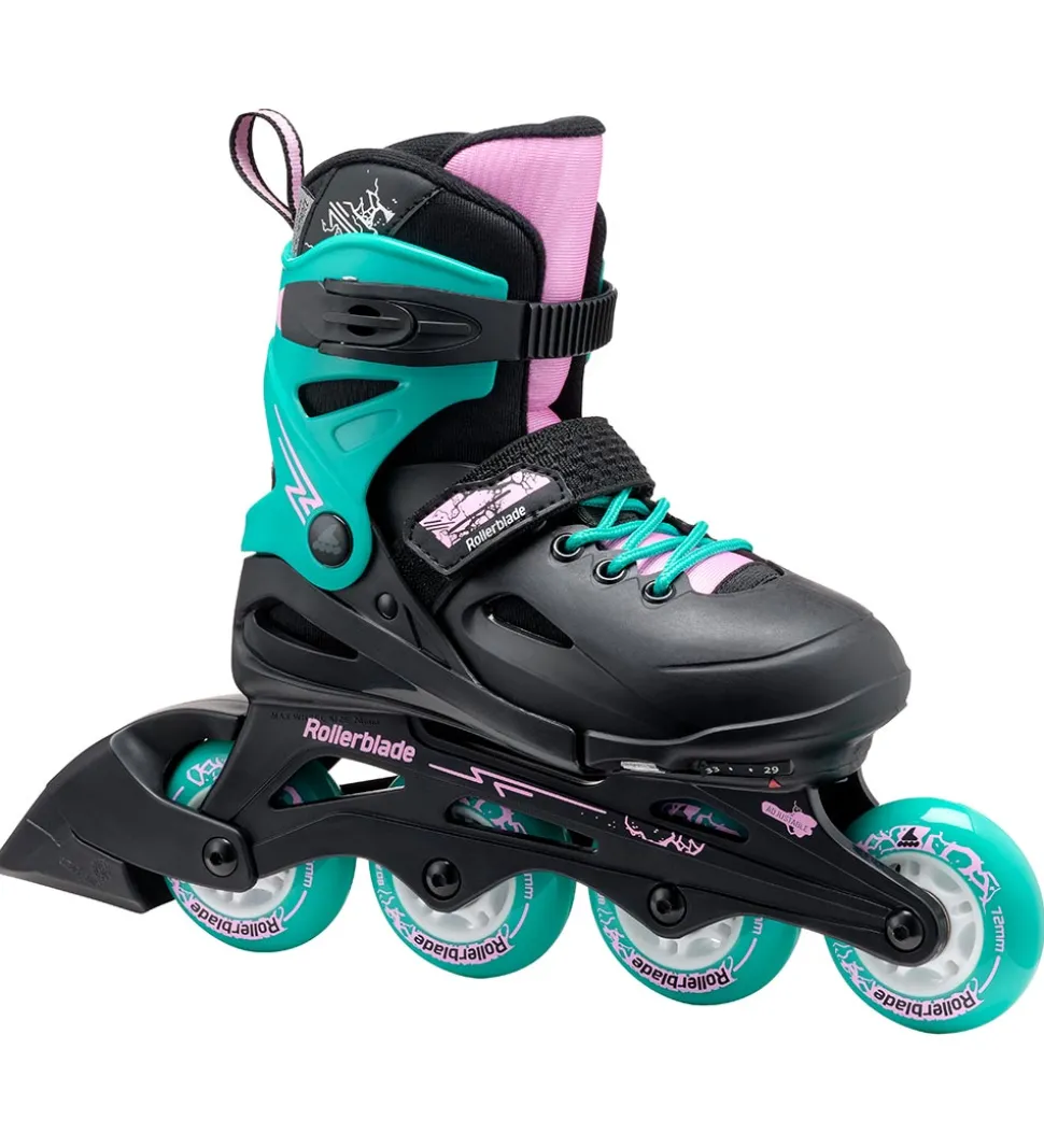 Rollerblade Rulleskøjter - Fury - Sort/Aquagrøn