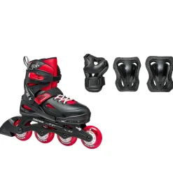 Rollerblade Rulleskøjtesæt - Fury Combo - Sort/Rød - Inliner