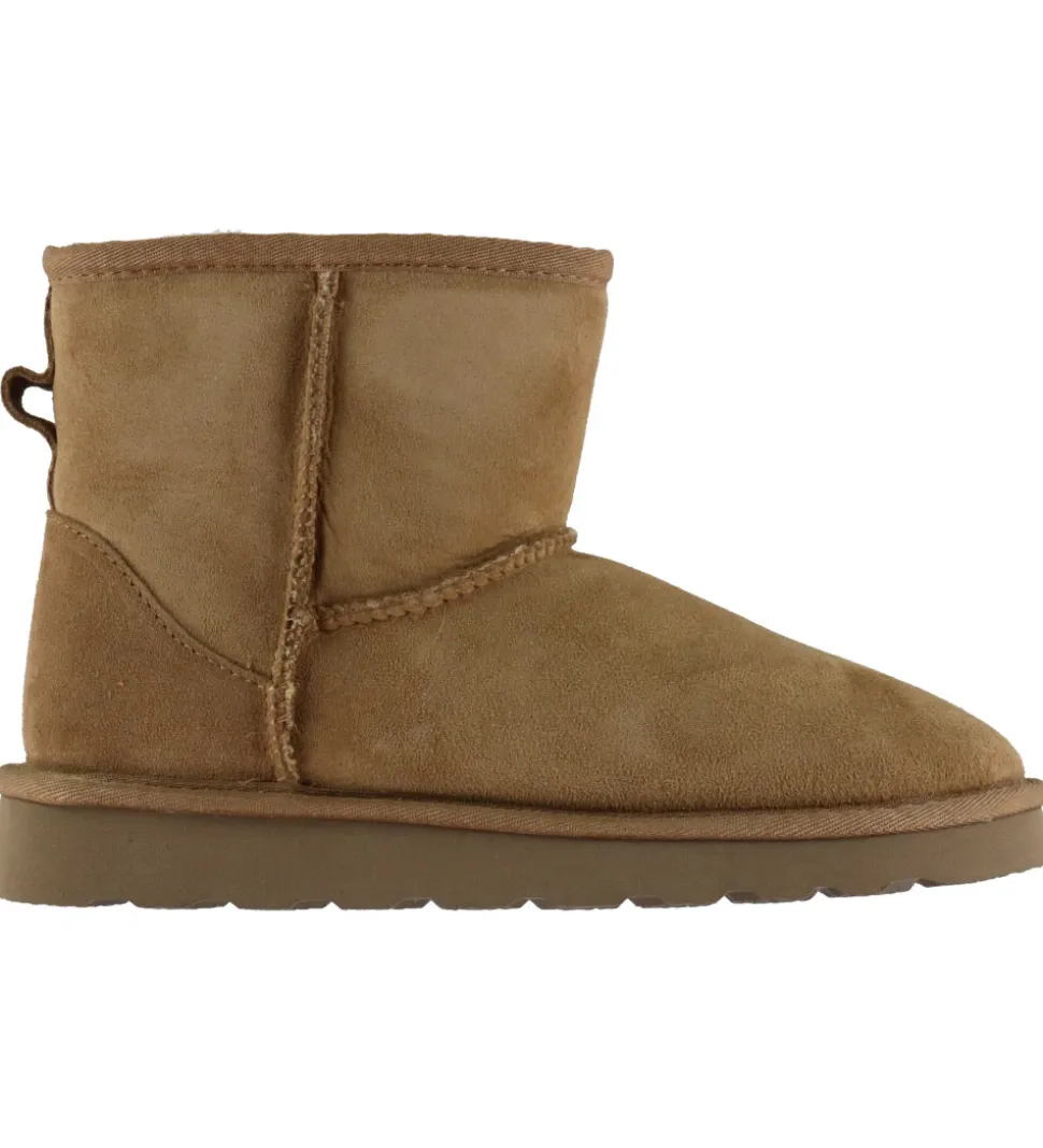 Rosemunde Bamsestøvler - Lammeskind - Almond