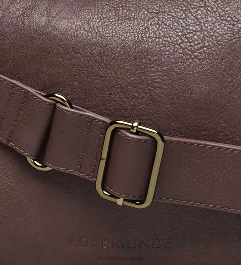 Rosemunde Skuldertaske - Andora - Dark Brown Gold