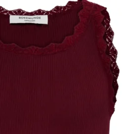 Rosemunde Top - Rib - RkBalta - Modal Lace - Tawny Port