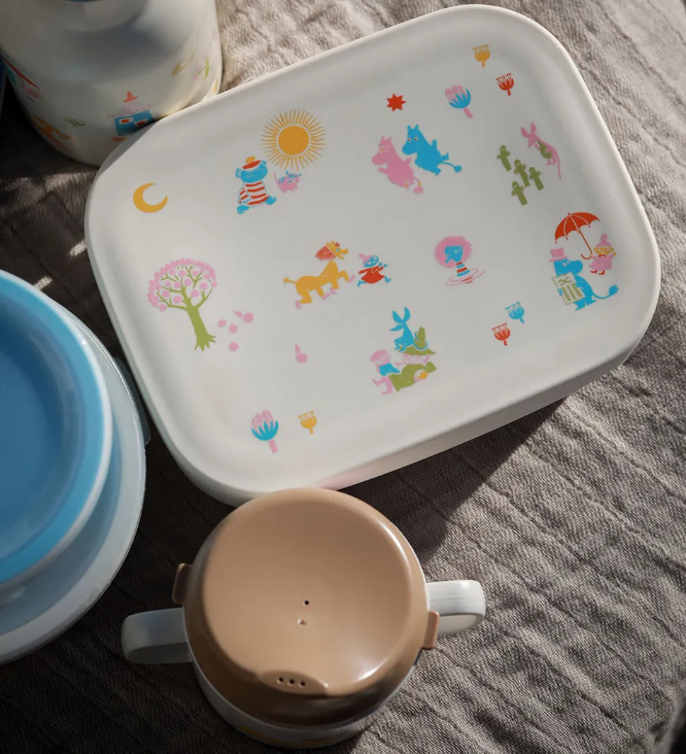 Rätt Start Madkasse - Mumi - Rustfrit Stål/Silikone - Beige