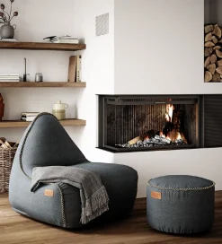 SACKit Puf - Canvas - 50x35 cm - Petrol