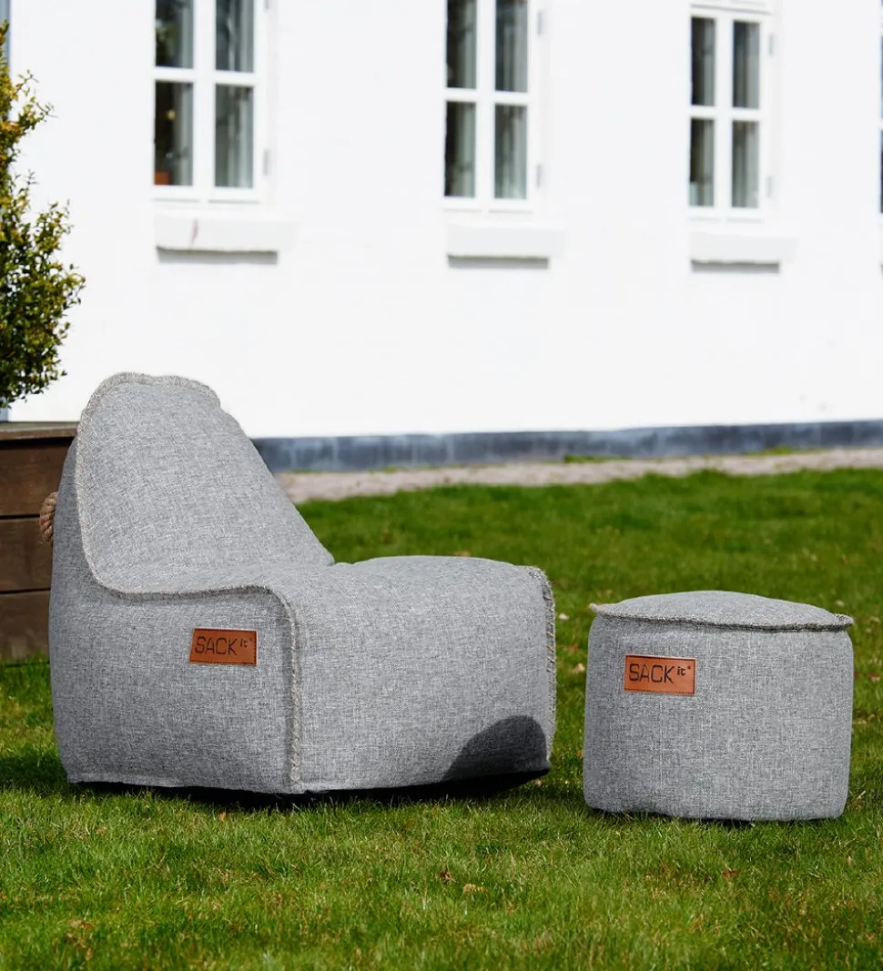 SACKit Puf - Cobana - Junior - 35x35 - Lysegrå