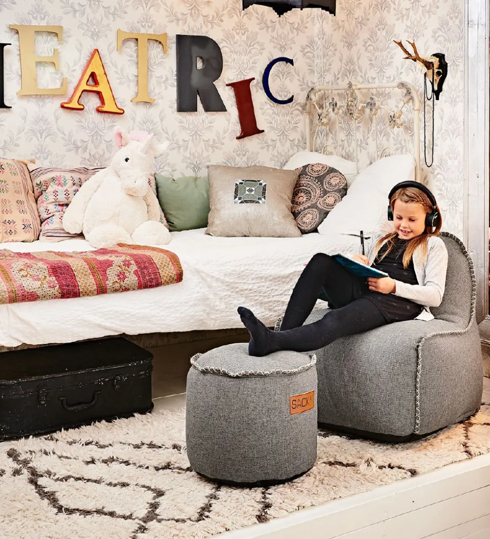 SACKit Puf - Cobana - Junior - 35x35 - Lysegrå