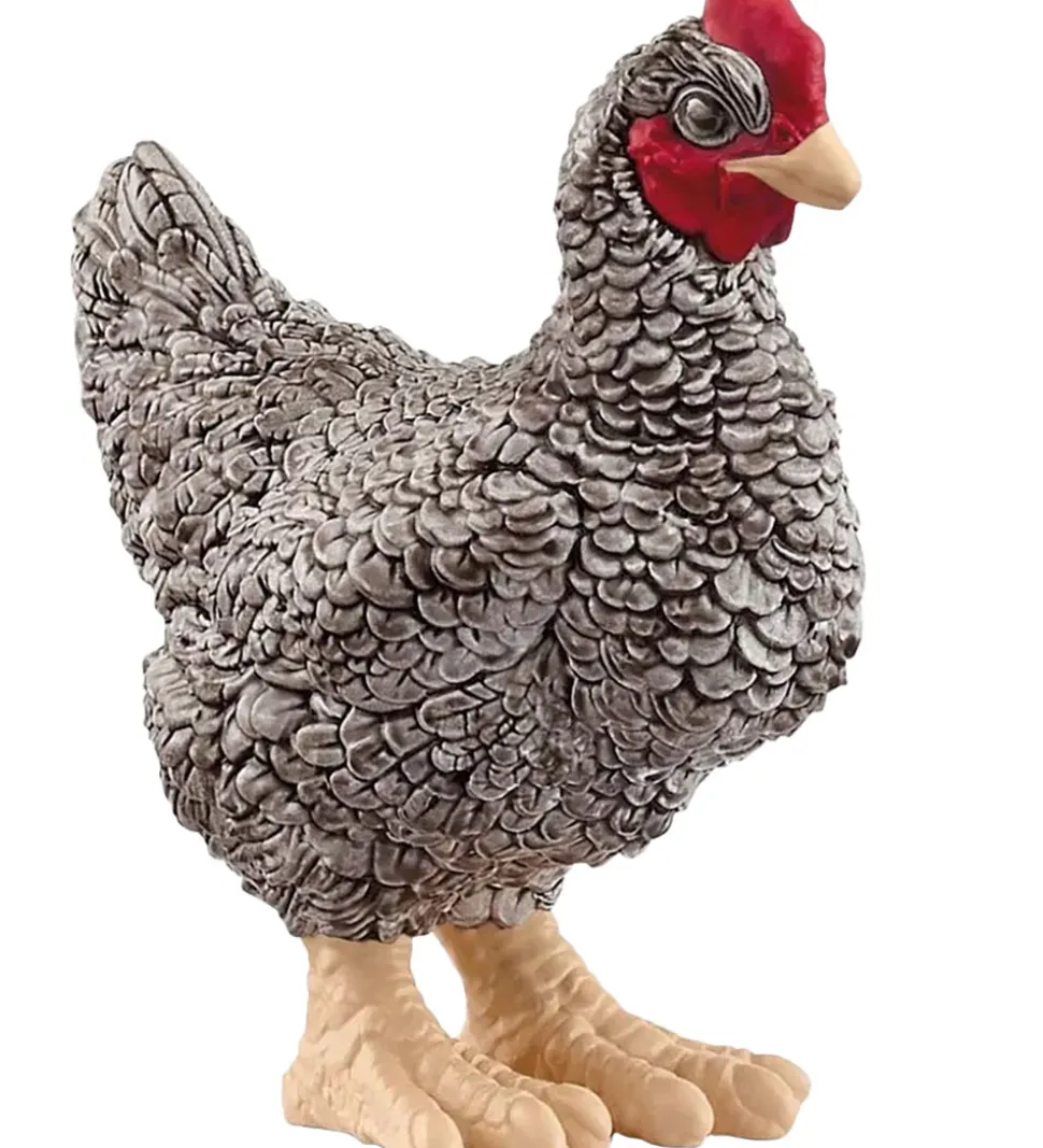 Schleich Wild Life - Plymouth Rock Høne 6,7 cm - 13997