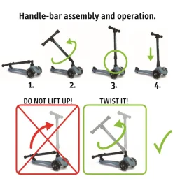 Scoot and Ride Highway Kick 3 - LED - Ash