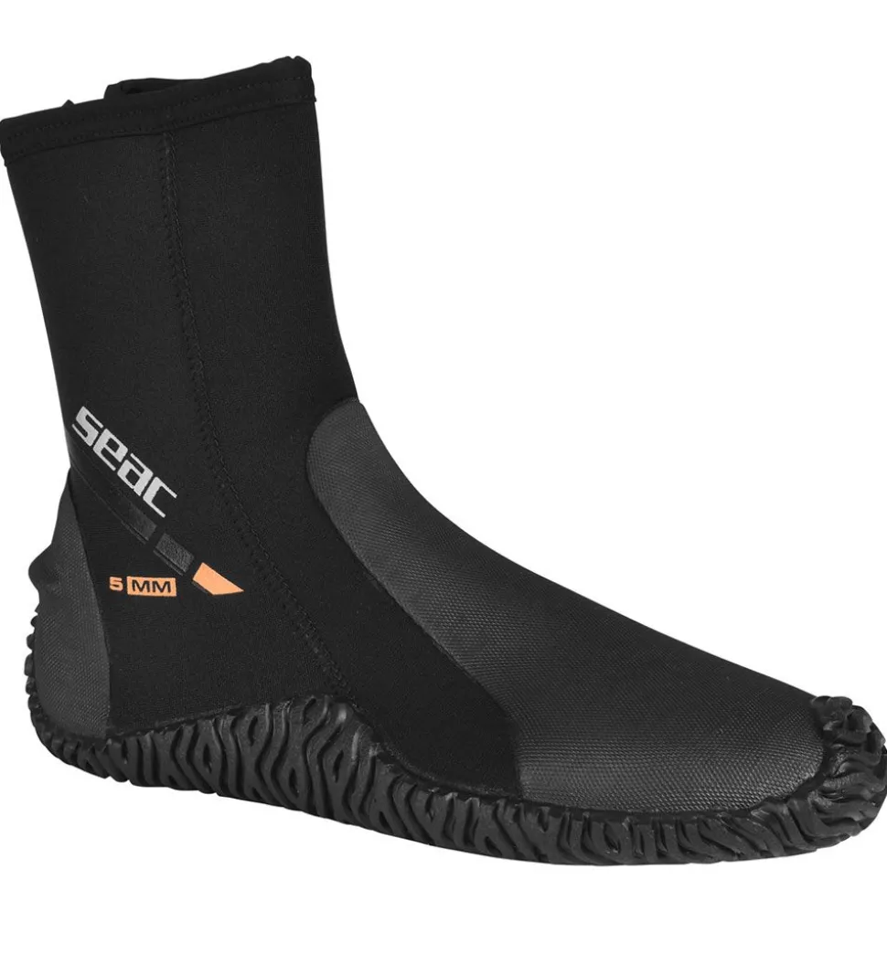 Seac Badesko m. Lynlås - Basic HD 5 mm - Sort