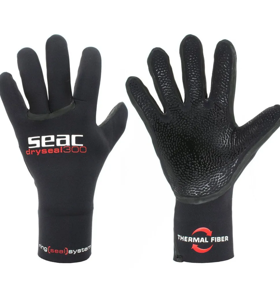 Seac Handsker - Dryseal 300 3 mm - Sort
