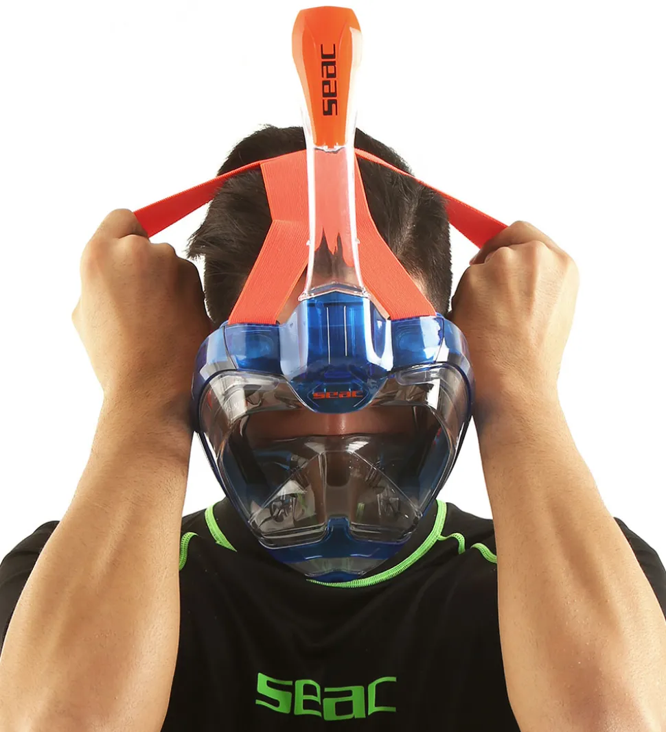 Seac Snorkelmaske - Magica L/XL - Blå/Orange